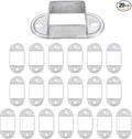 uxcell 20 Pack Square Post Flange Base, Fits 2x2 Square Tube Galvanized Steel by uxcell