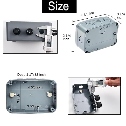 Outdoor Junction Box IP66 Weatherproof Electrical Project PVC/ABS Boxes | - Image 7