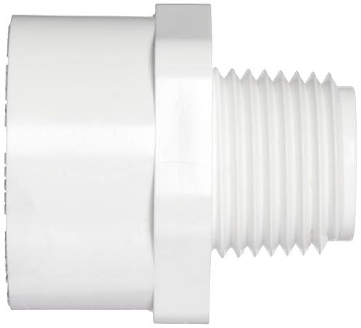Spears 446 Series PVC Pipe Fitting, Schedule 40, 1/2" NPT Male x 3/4" NPT Female - Image 2