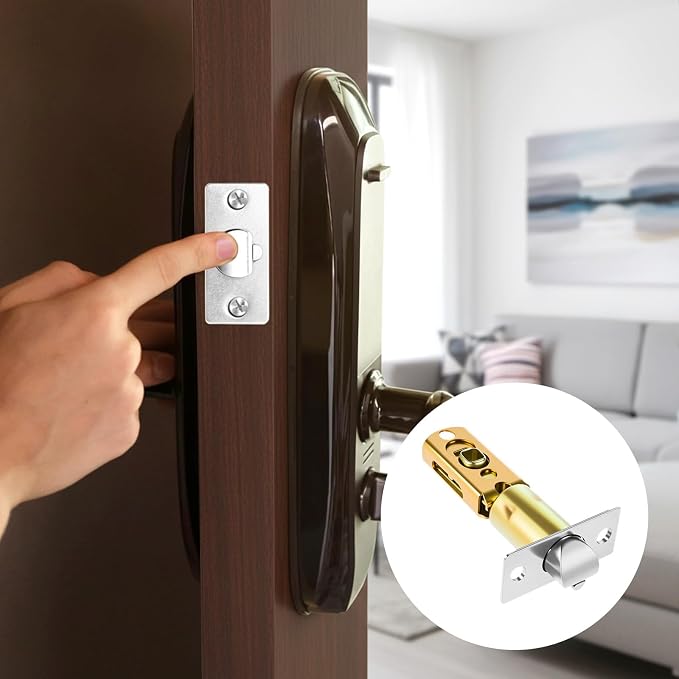 Adjustable Deadbolt Lock Latch 2-3/8" & Adjustable Door Knob Latch 1-3/8" | - Image 5