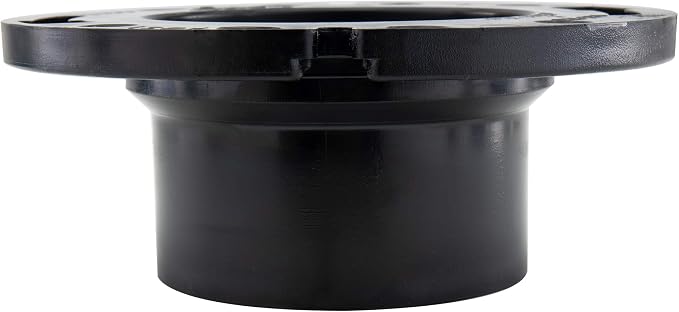 RecPro RV Toilet Closet Flange | 4x3 | ABS Plastic | Toilet-to-Floor Mount | RV - Image 3