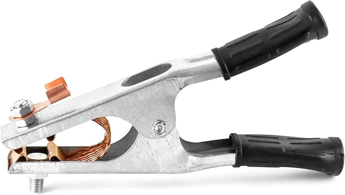 QWORK Welding Ground Clamp, 2 Pack 500AElectroplated Ground Clamp Copper - Image 2