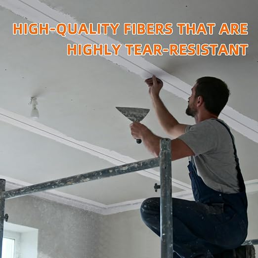 QILIMA Drywall Joint Tape 6 Inch x 75 Feet- Self-Adhesive Mesh Tape - Image 6