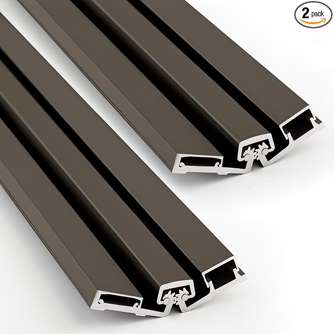2 Pcs 83" Heavy Duty Continuous Hinge Y, Full Surface Anodized Aluminum by MorningRo