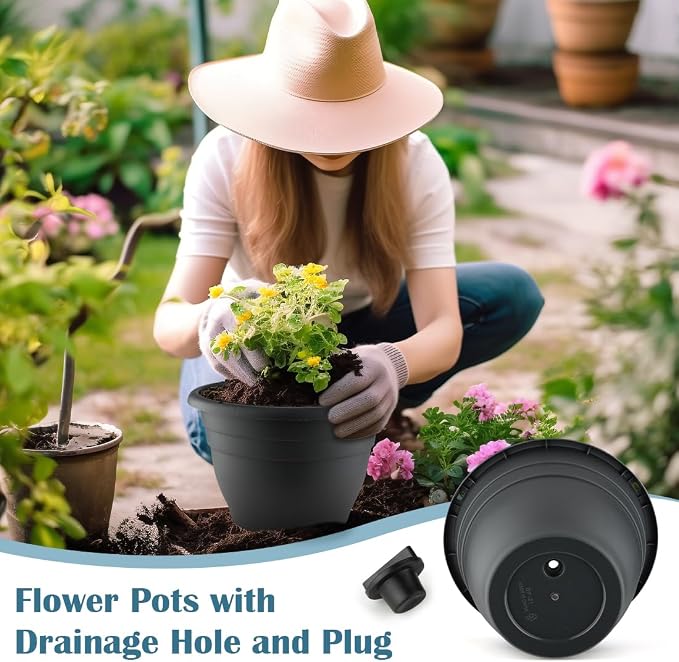 RooTrimmer 3 Pack 11 Inch Plant Pots - Image 4