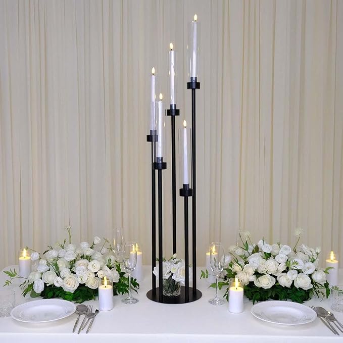 42.5inch 10pcs Black Candelabra Centerpieces - Image 3