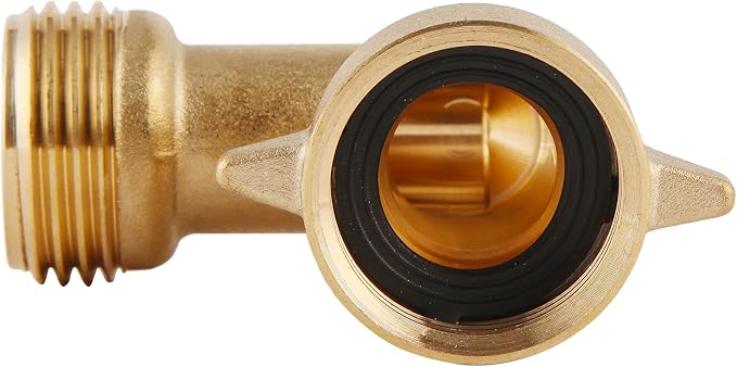 90-Degree Hose Elbow For RVs — Solid Brass Construction | Convenient Easy Grip - Image 3