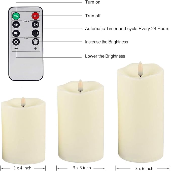 ANGELLOONG Flickering Flameless Candles - Image 9