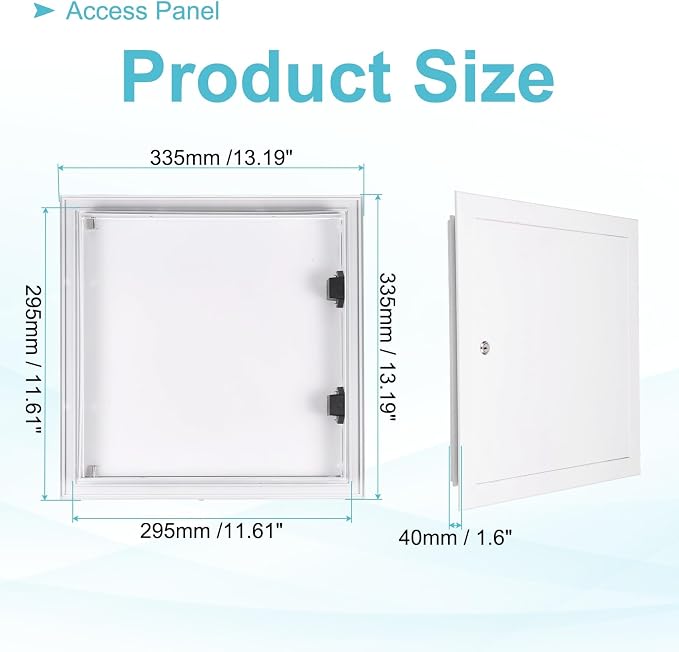 PATIKIL Drywall Access Panel 13x13 Inch, Aluminum Frame Wall Hole Cover - Image 2