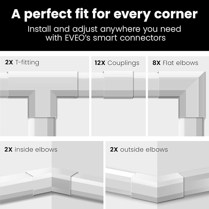 Cord Covers for Wires on Wall - 300in Cable Management Cable Hider - Cord - Image 6