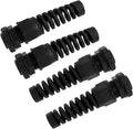 4Pcs NPT 1/2" Black Cable Gland | IP68 Waterproof, Nylon Joint, Adjustable by LifCratms