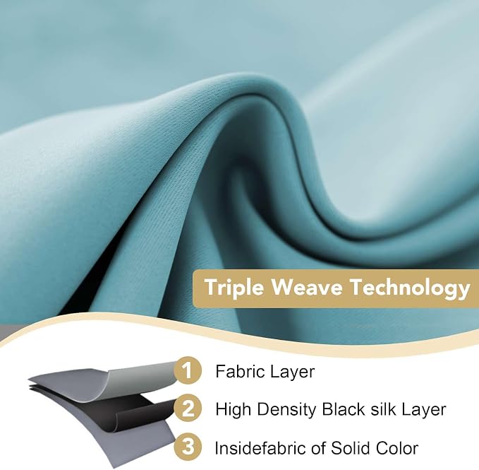 H.VERSAILTEX Thermal Insulated Blackout Drapes Soft and Smooth Microfiber - Image 3