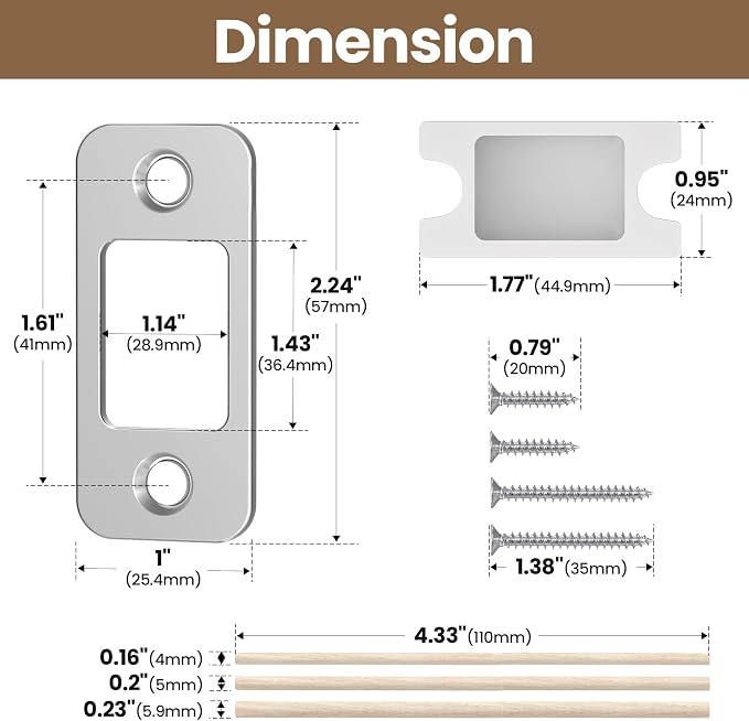Deadbolt Strike Plate Door Backplate - Image 8