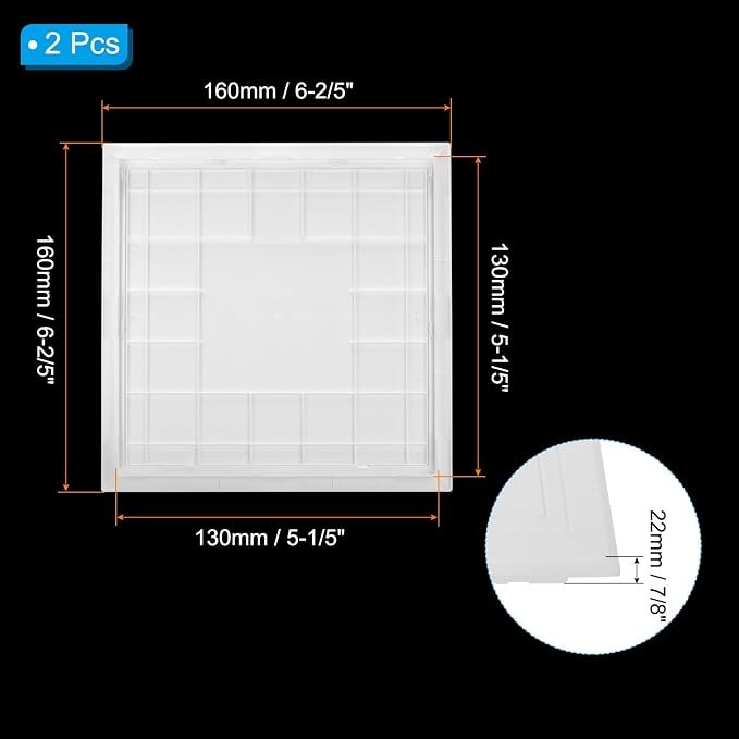 PATIKIL 5x5 inch Removable Hinged Access Panel - Image 2