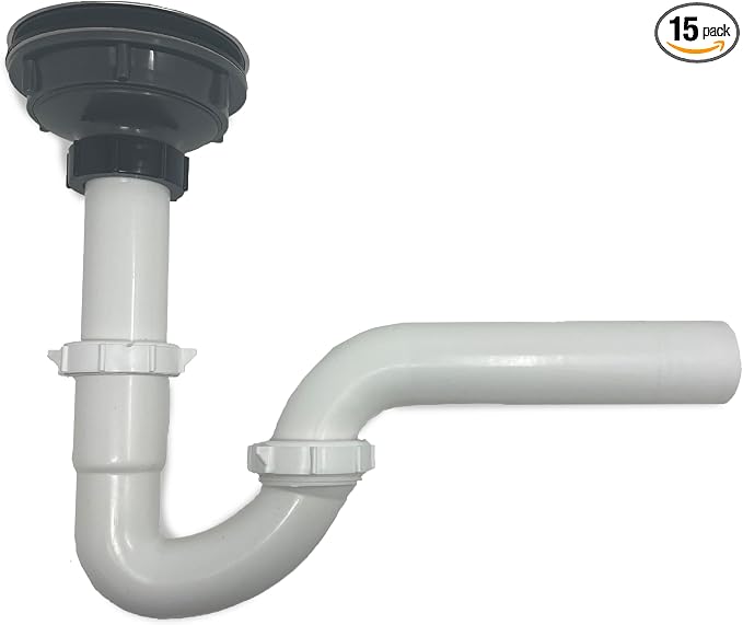 Complete P-Trap Drain Kit for 1-1/2 inch Sinks, by ProBuildersHardware