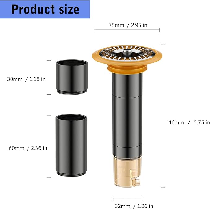 Variable Length Sewer Extension Pipe Innovative Extended Floor Drain Core - Image 7