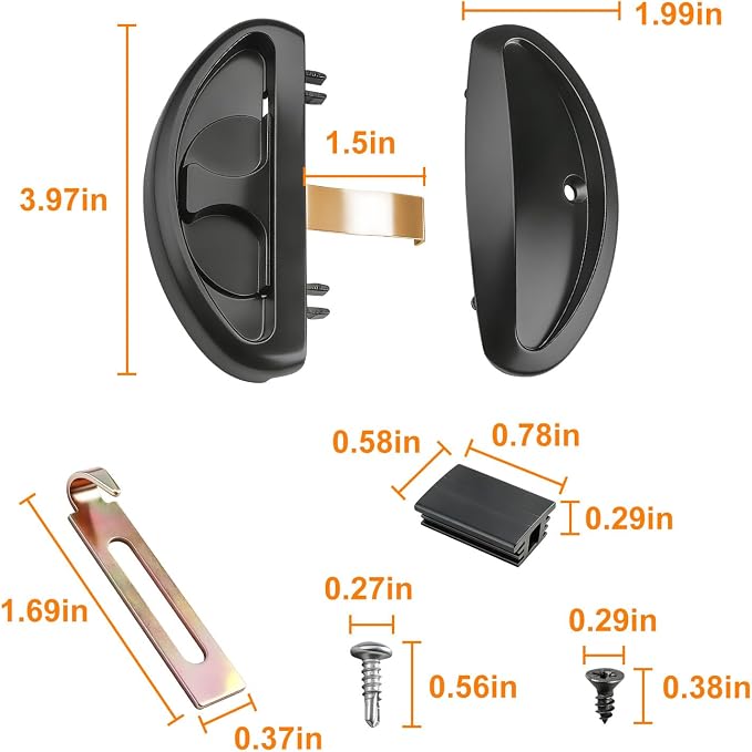 A255 Sliding Screen Door Handle - Image 2