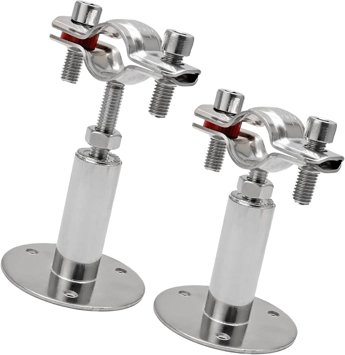 2pcs Adjustable Pipe Support Bracket, Stainless Steel Pipe Clamp | 3/4 Inch-7/8 - Image 7