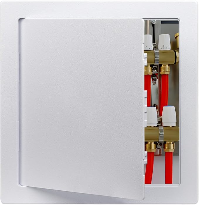12"x12" Plastic Access Panel, Drywall Ceiling Access Door White by Donext