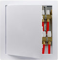 12"x12" Plastic Access Panel, Drywall Ceiling Access Door White by Donext