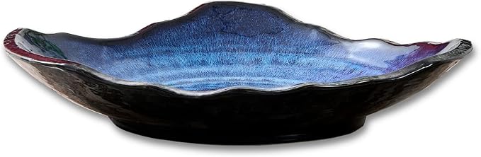 Large Ceramic Decorative Bowl, Modern Coffee Table Decor Dish, Entryway by VOMANA