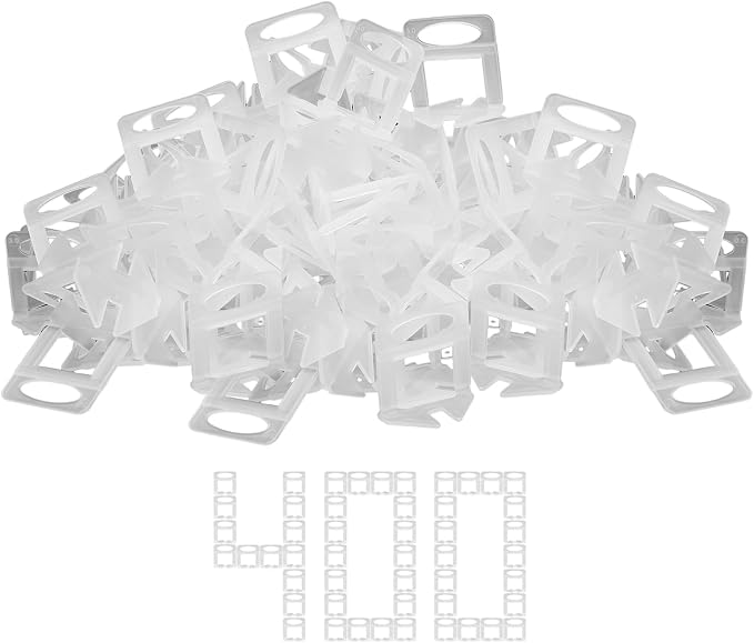 Storystore 400pcs Tile Leveling System Clips 1/8 Inch Tile Spacers | Tile by Storystore