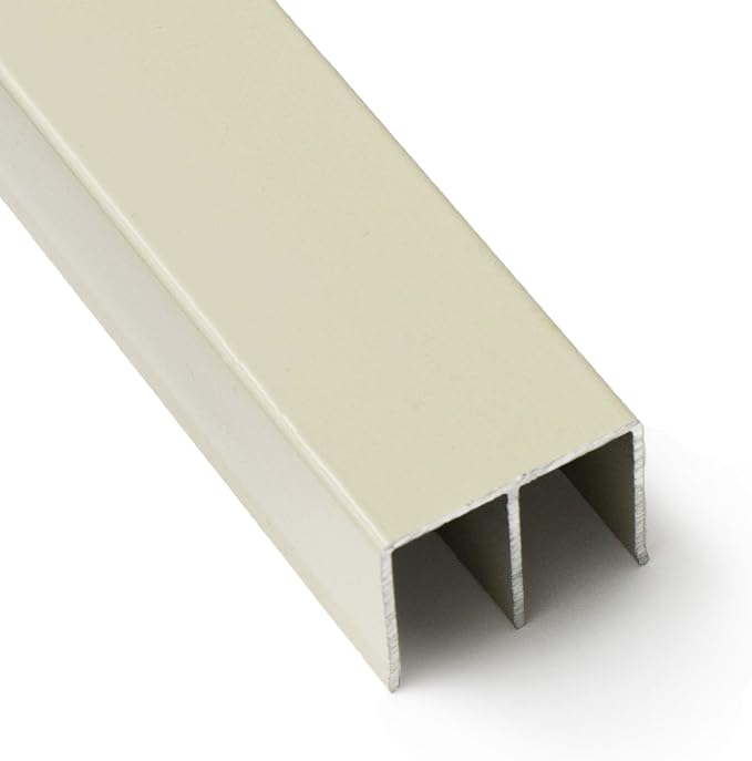 Top Double Channel Track for Bypass & French Sliding Screen Doors, Aluminum | by MetroScreenworks