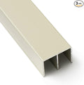 Top Double Channel Track for Bypass & French Sliding Screen Doors, Aluminum | by MetroScreenworks