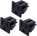 weideer 3Pcs 3 Pins US Power Socket Plug Panel AC 15A 125V Panel Mount Outlet by weideer