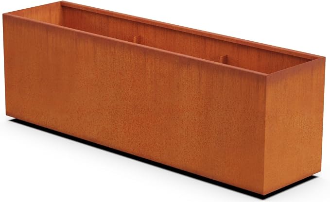 Large Rectangular Planters for Outdoor Plants 72x18x24 Inch by Plantercraft
