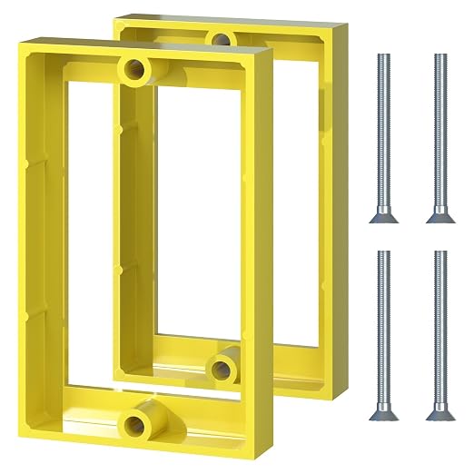 ABS 1/2 Inch Outlet Box Extender, Single Gang, 2 Pack | Single Gang Outlet Box by Unknown