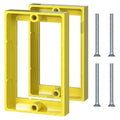 ABS 1/2 Inch Outlet Box Extender, Single Gang, 2 Pack | Single Gang Outlet Box by Unknown