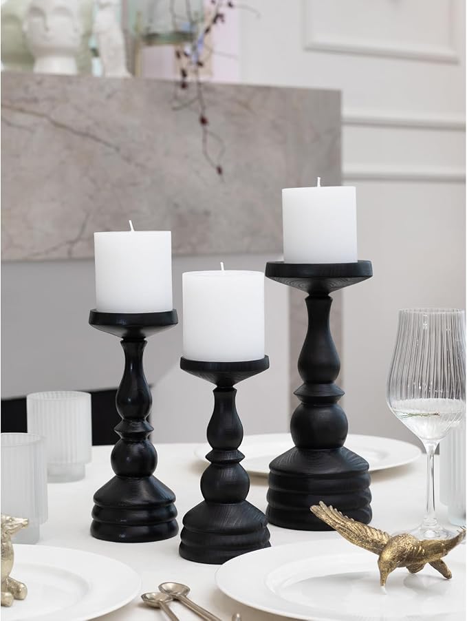 3x3 Pillar Candles Set of 3 - Image 3