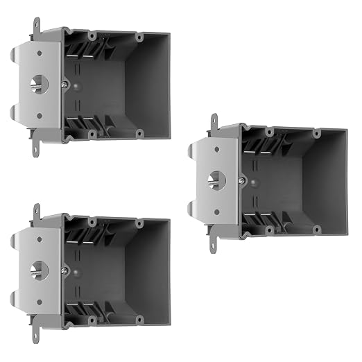 2-Gang Adjustable Plastic Box 3PCS 34 Cubic Inch ETL Listed 3 Pack | Adjustable by HUIXHAO
