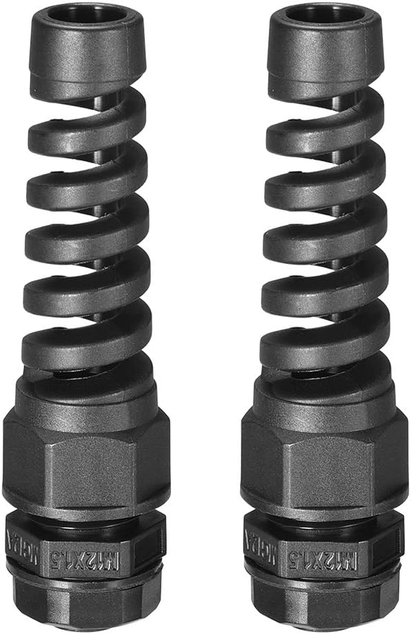 uxcell M12 Cable Gland Waterproof IP68 Nylon Joint Adjustable Locknut by uxcell