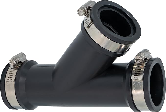 Fernco 1.5 in. Hub Flexible PVC Wye DWV Pipe Fitting Connector - Image 7