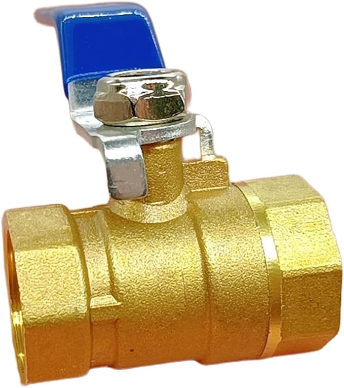 Brass Compression Ball Valve 1 Inch Water Shut Off Valve Inline Plumbing Ball by Unknown