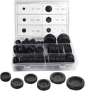 52Pcs 6 Sizes Closed Rubber Grommet Kit Double Sided Electrical Wire Gasket by XINGYHENG