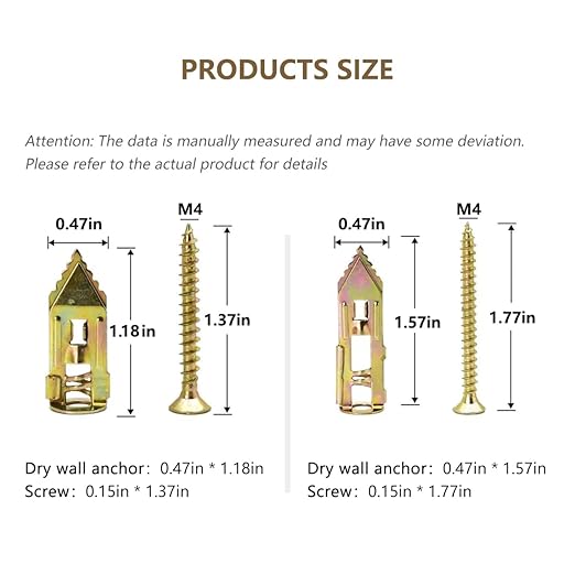 Self-Drilling Drywall Anchors, Heavy Duty Drywall Anchors and Screws kit - Image 2