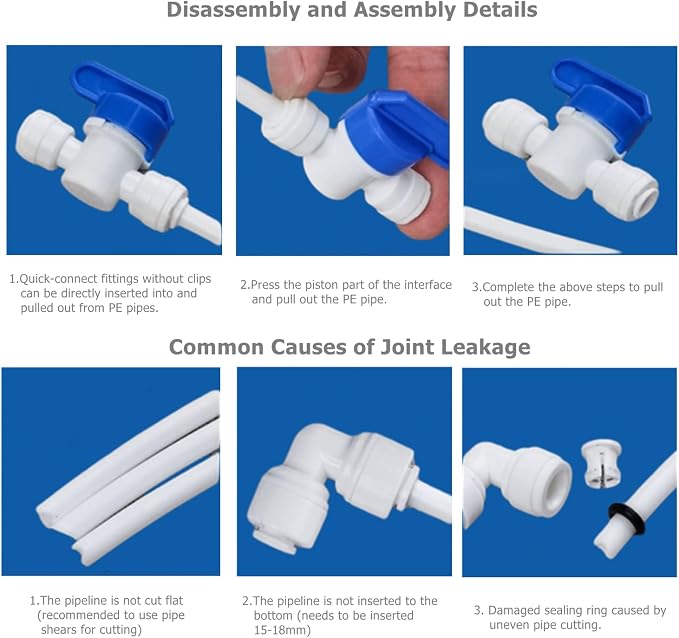 10 PCS 3/8" Male x 3/8" OD Push to Connect Tube Fitting - Image 4