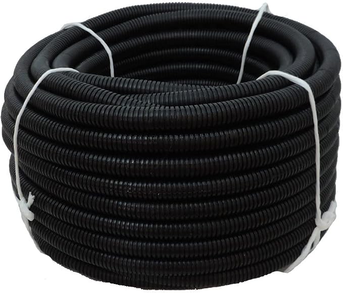 Flexible Polyethylene HDPE Non-Split Corrugated Wire Loom Tubing by HydroMaxx