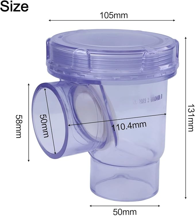 PVC Sewer Check Valve 50Mm For Drain Pipe Backflow Prevention, Backwater Valve - Image 3