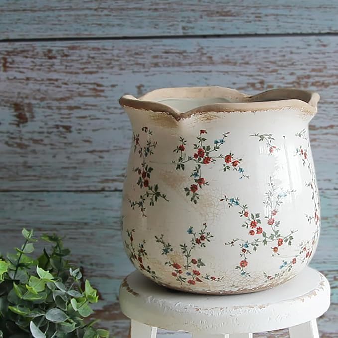 Ceramic Pots for Plants, Vintage Rustic Plant Pot - Image 5