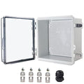 Waterproof Electrical Box, IP67 Junction Box Stainless Steel Latch Hinged Clear by YETLEBOX