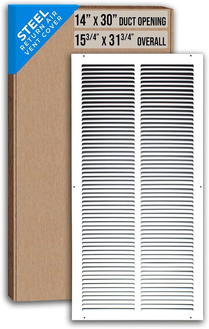 Fits 14x30 Duct Opening | Steel Return Air Grille by Handua | Vent Cover Grill by Handua