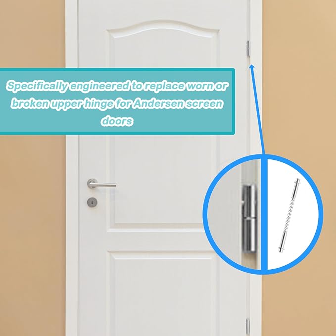 Upper Screen Door Hinge Leaf Replacement Kit - Image 4