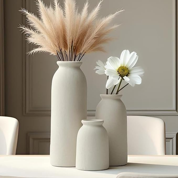 Ceramic Vase Set-3, Small Flower Vases - Image 4