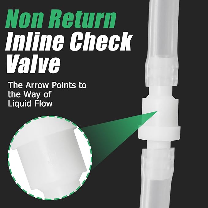Luomorgo 1/2" Inline Check Valve, One-Way Non-Return Air Check Valve, Ozone - Image 2