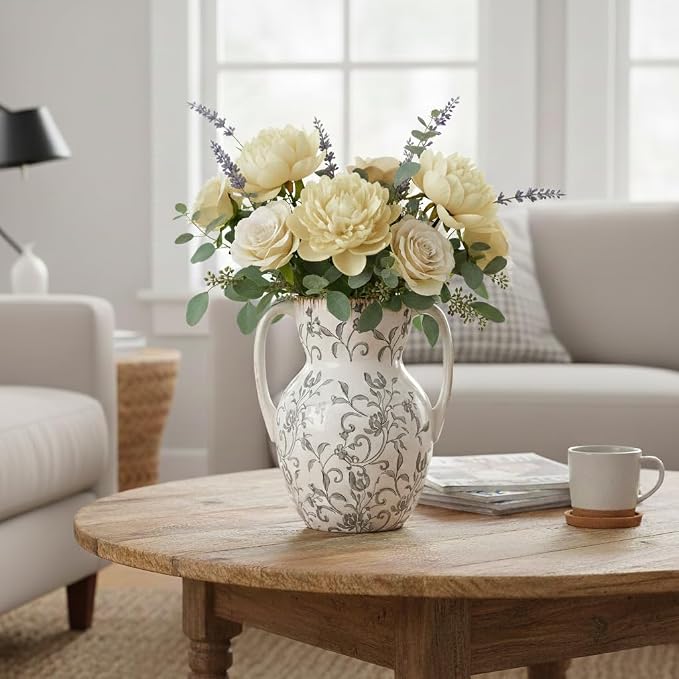 Emotionally Grounded Vase, Vaseking Large Ceramic Rustic Vase - Image 8
