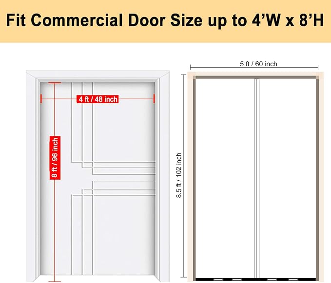 Magnetic Zippered Dust Barrier Door Cover - Image 8